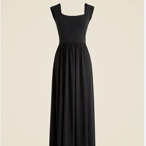 J. Crew Cap-sleeve midi dress in matte jersey
